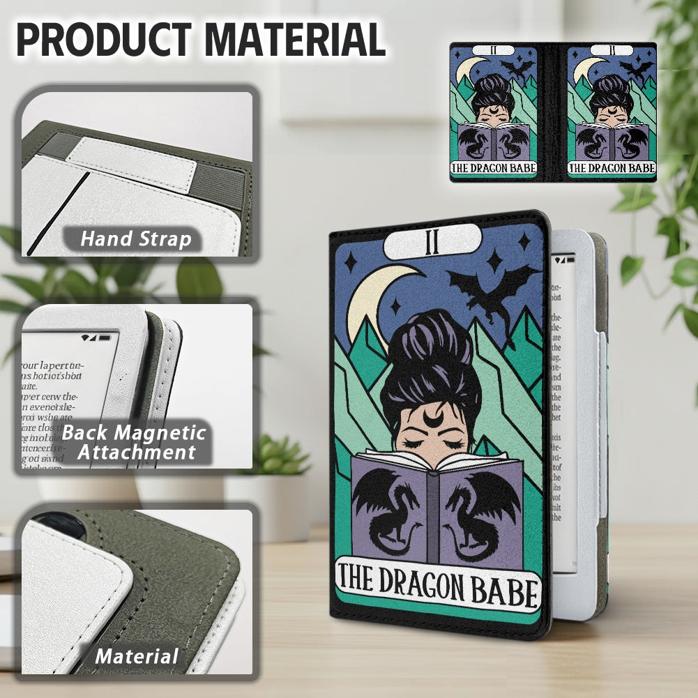 The Dragon Babe bookish vegan leather PU cover for Kindle paperwhite 11th 12th generation