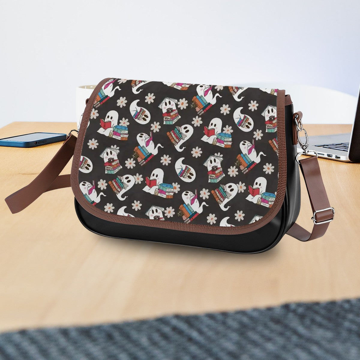 Boooooks bookish reading ghosts handbag satchel style bag