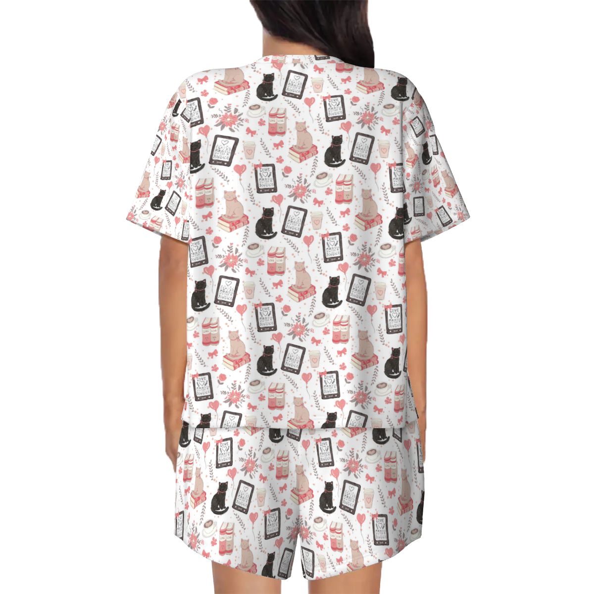 Love cats and e-readers bookish pyjamas pajamas pjs