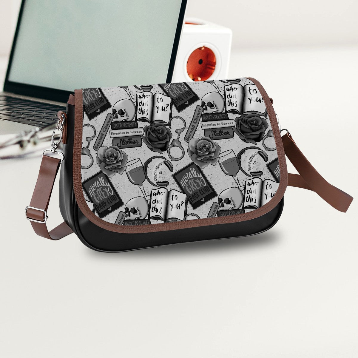 Morally grey bookish handbag satchel style bag