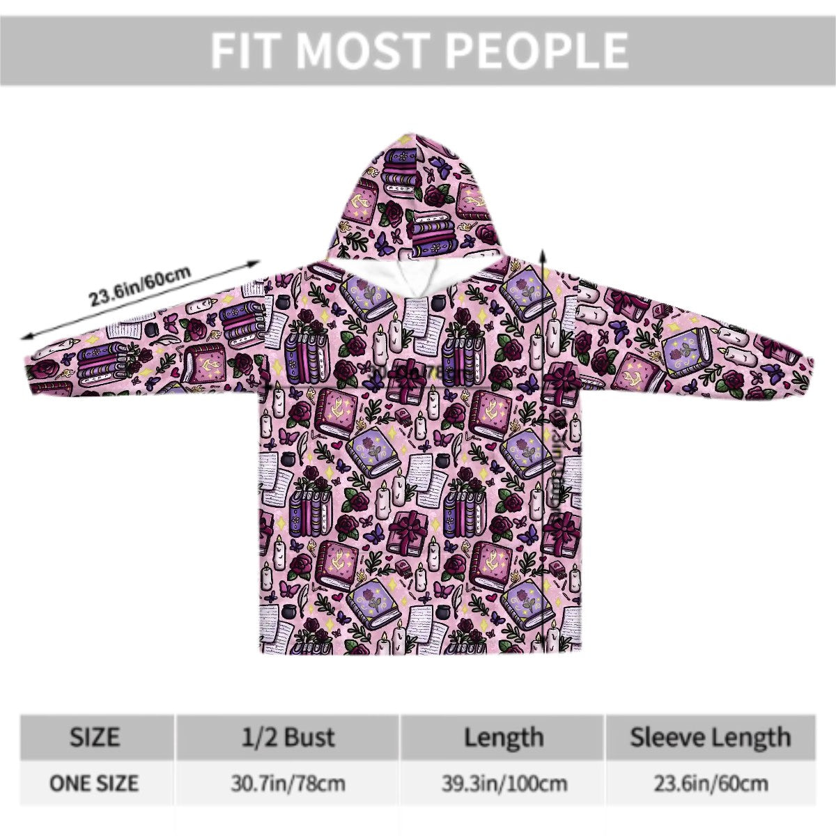 Slow burn romance bookish hooded blanket