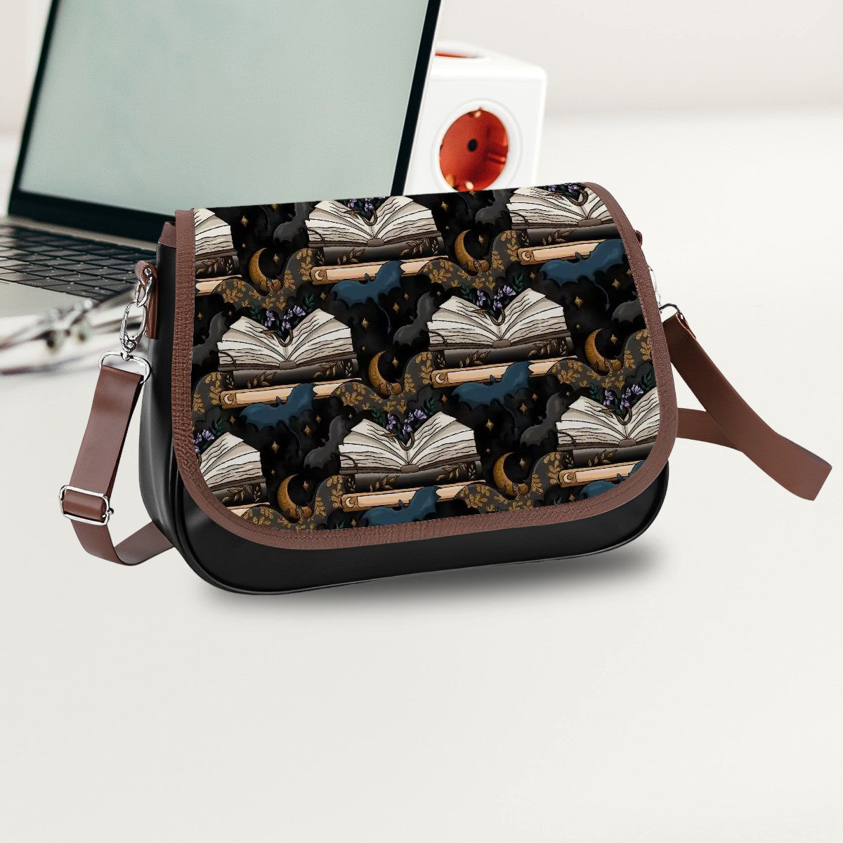 Book dragons at night bookish bag satchel handbag