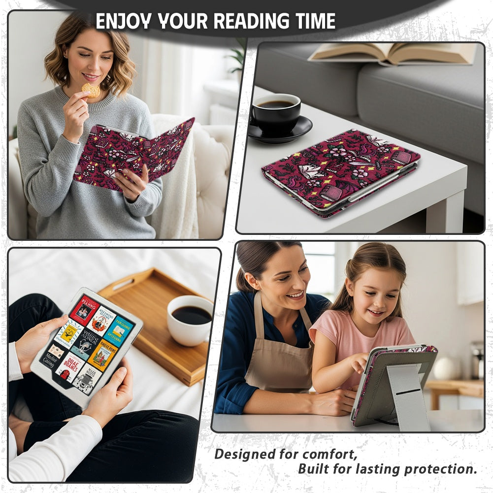 Monster romance omegaverse lover paperwhite 11th 12th gen vegan leather wallet style case