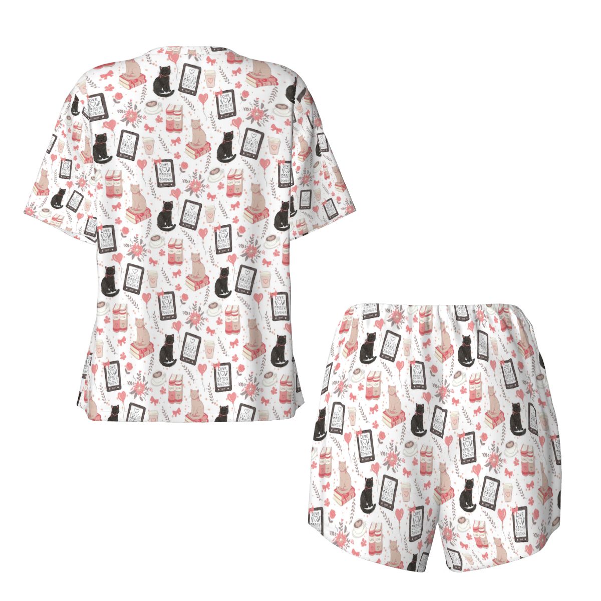 Love cats and e-readers bookish pyjamas pajamas pjs
