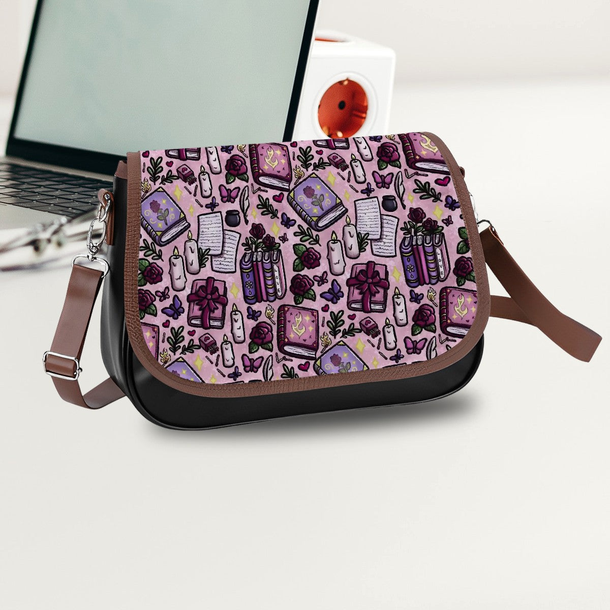 Slow burn romance bookish handbag satchel style bag