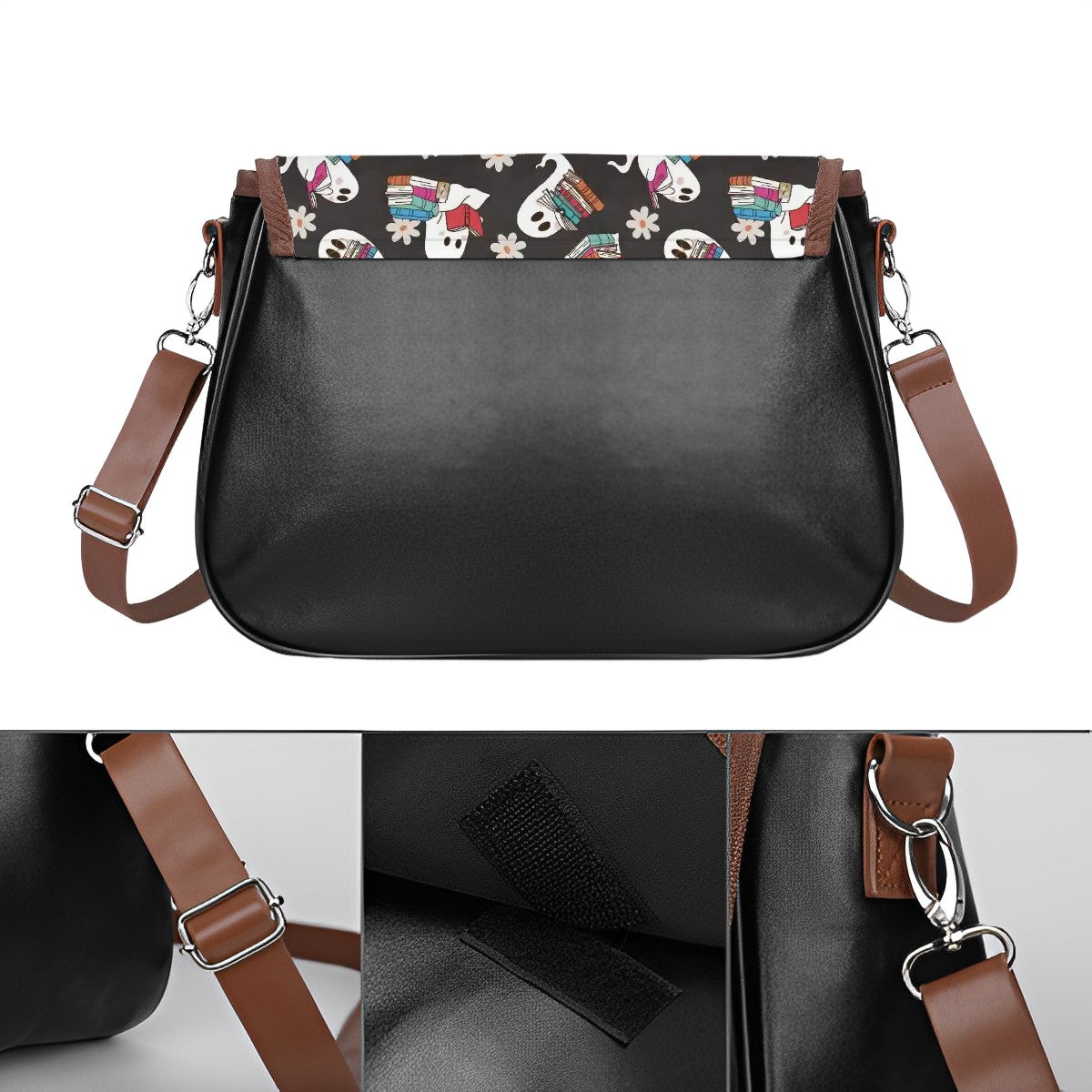 Boooooks bookish reading ghosts handbag satchel style bag