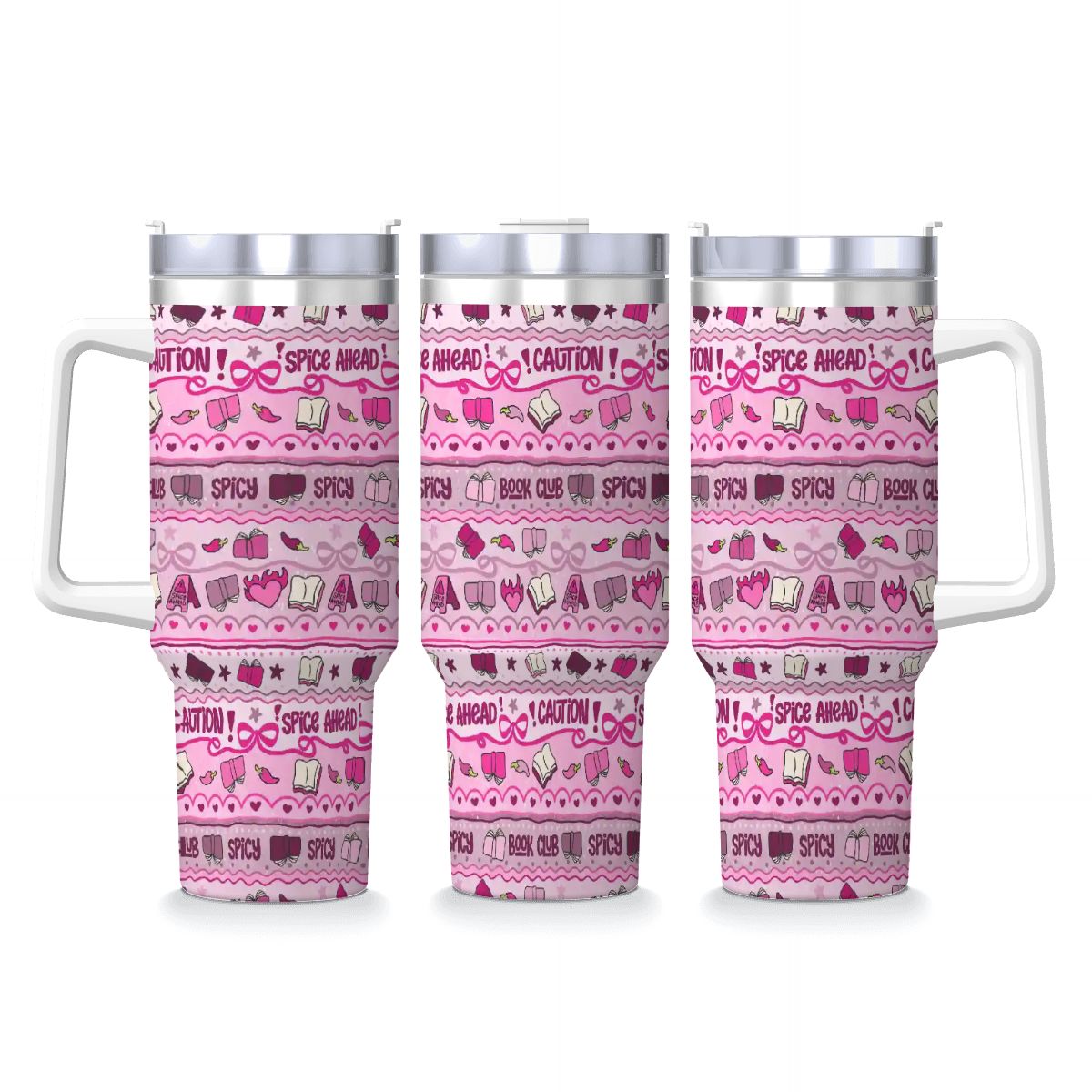 Caution smut ahead bookish 40oz travel mug