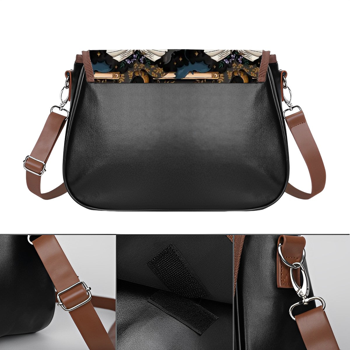 Book dragons at night bookish bag satchel handbag