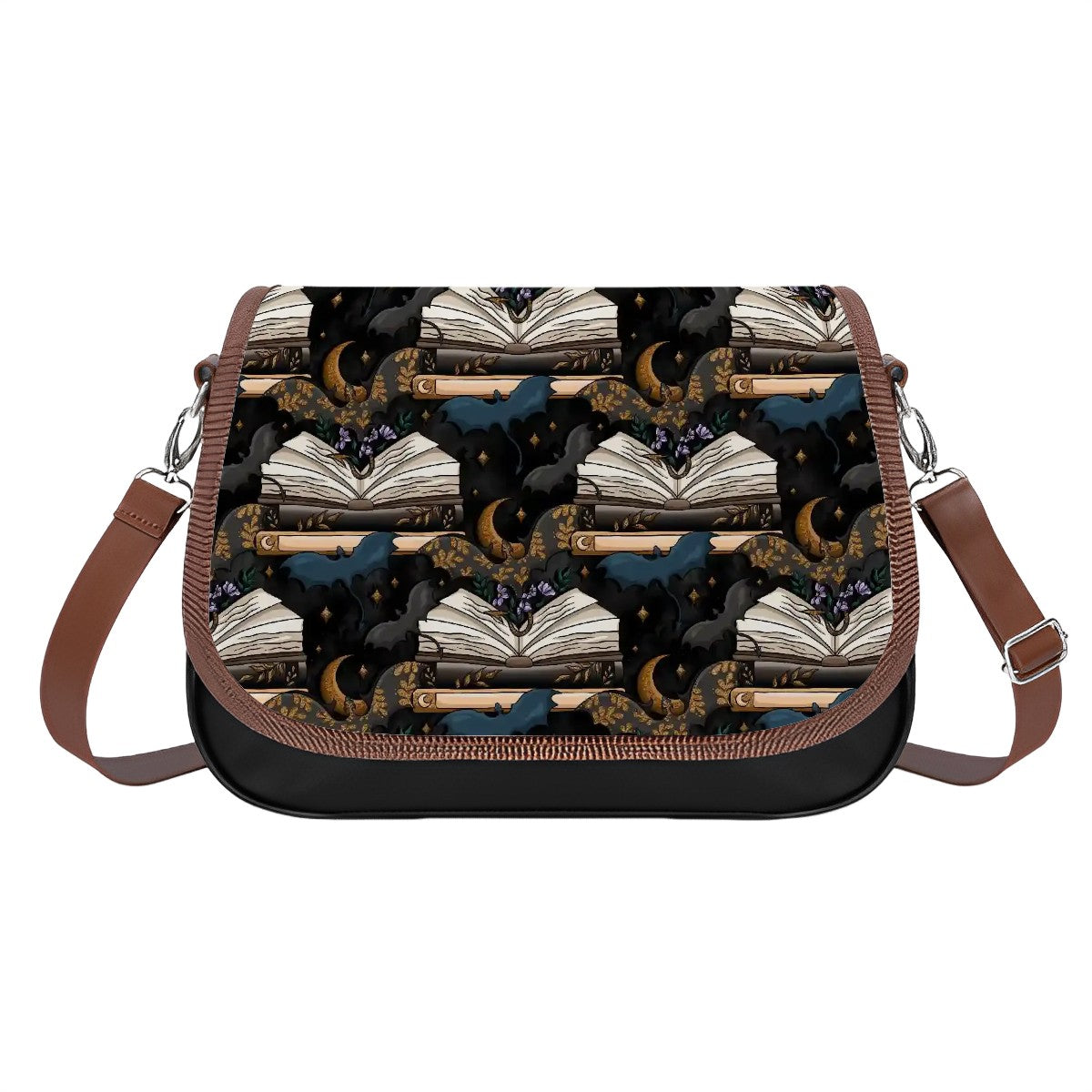 Book dragons at night bookish bag satchel handbag