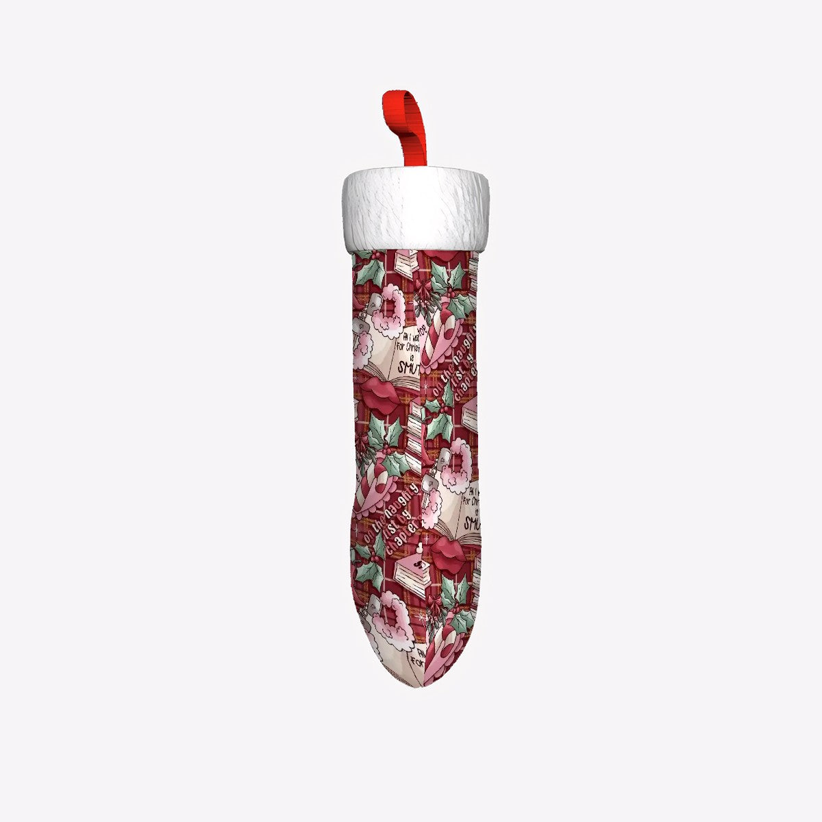 Merry smutmas bookish naughtly list Plush Christmas Stockings