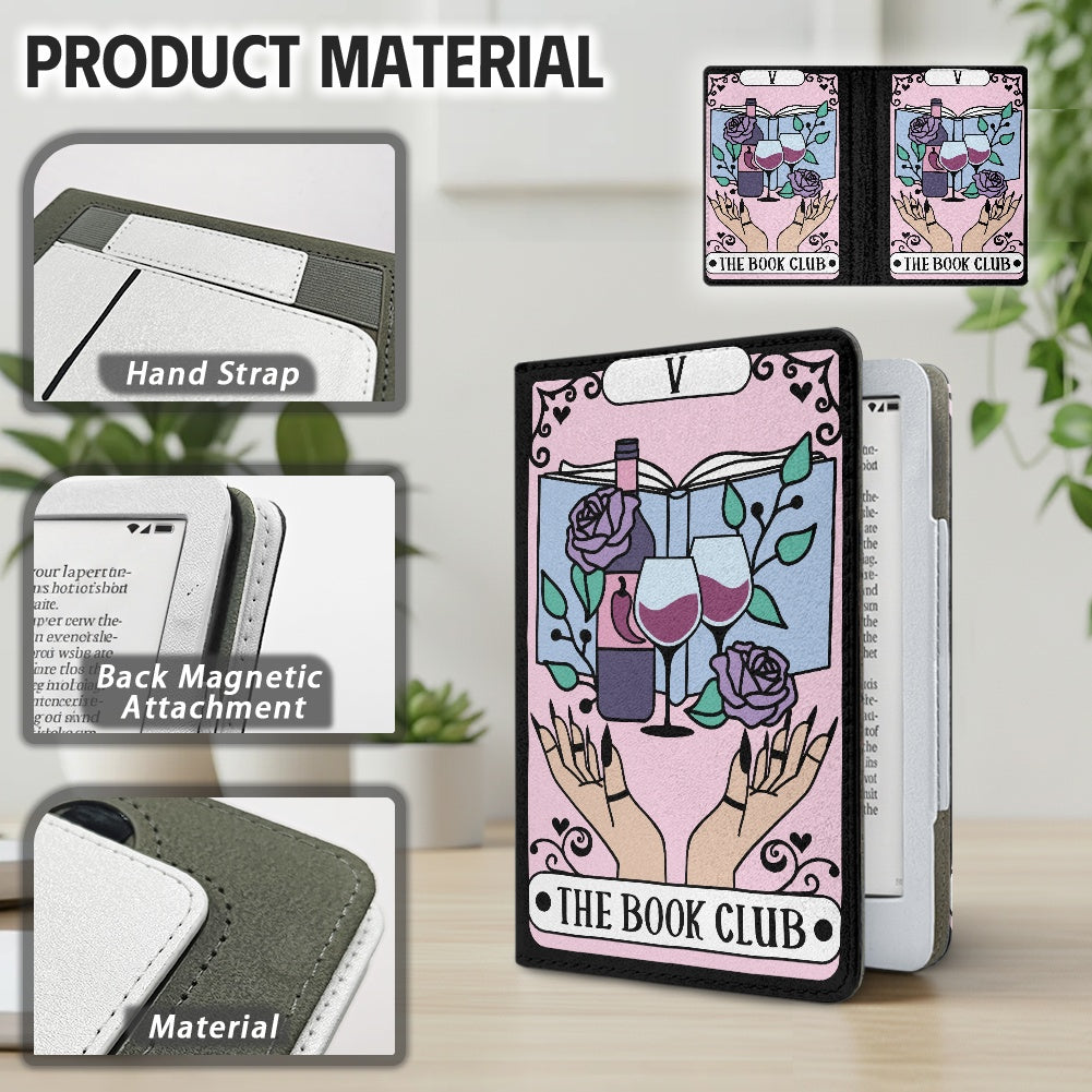 The book club bookish vegan leather PU cover for Kindle paperwhite 11th 12th gen