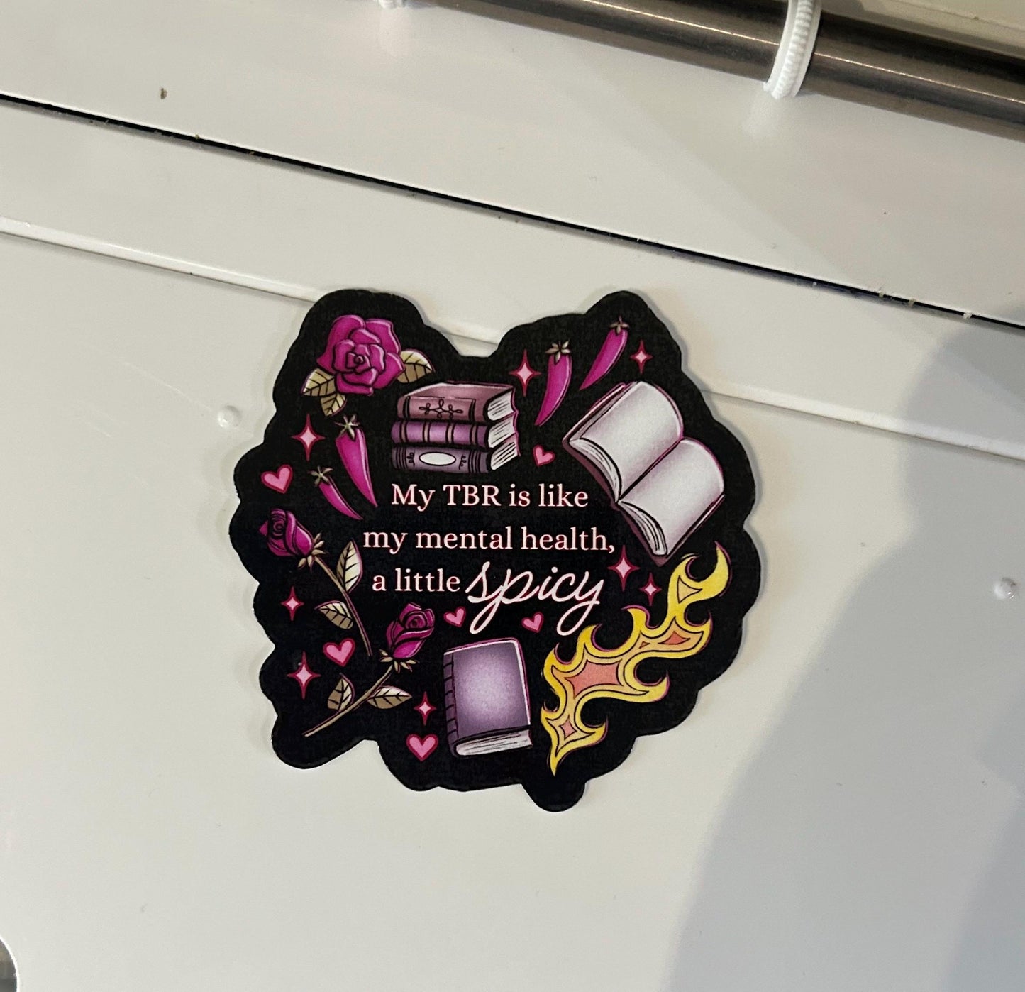 My tbr is like my mental health spicy smut reader sticker bookish book lover reader sticker for kindle, kindle decal decoration,