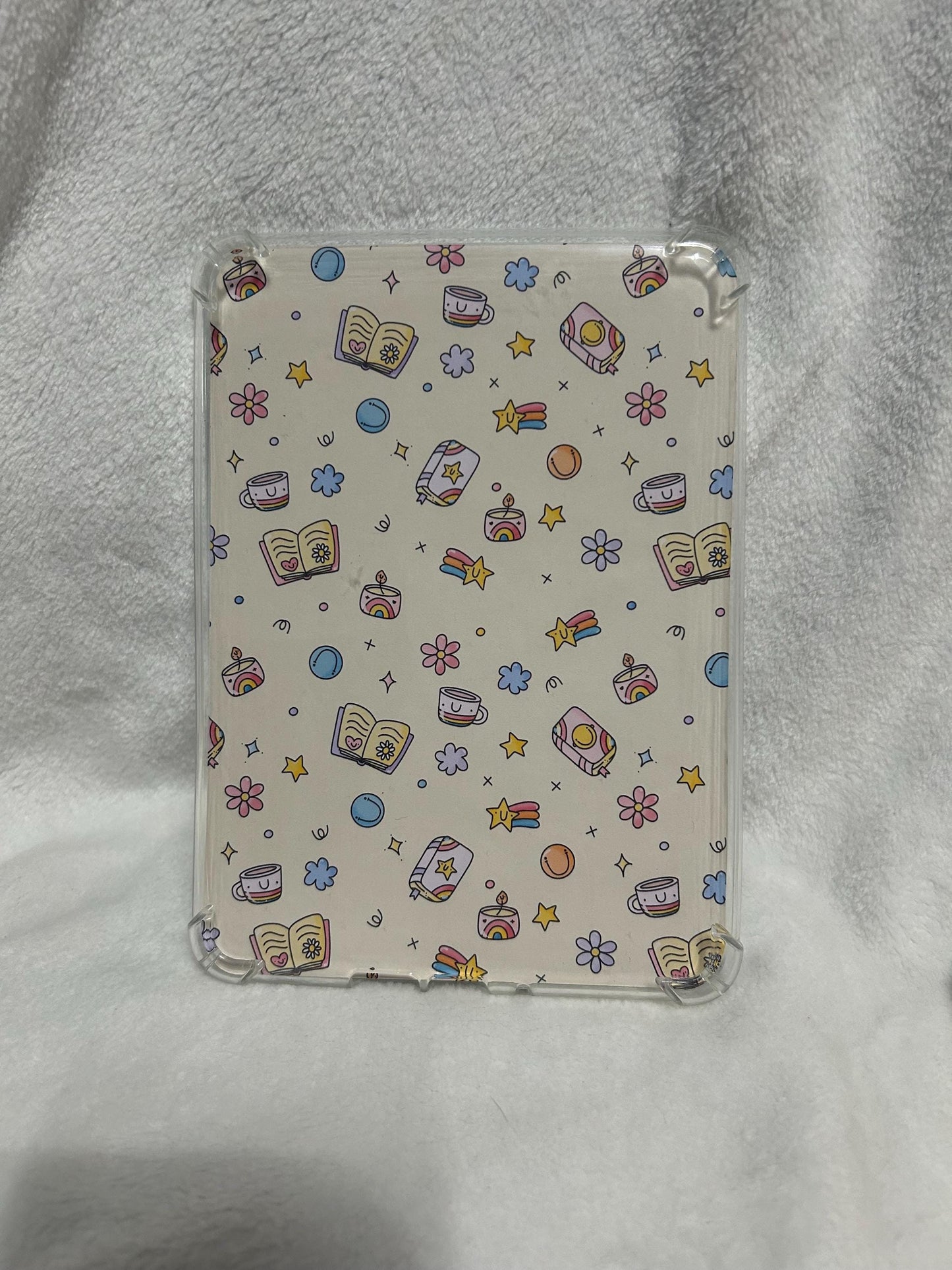 Books and coffee bookish kindle e reader insert for clear case, kindle accessory, kindle, paperwhite, oasis, scribe 10th 11th 12th gen