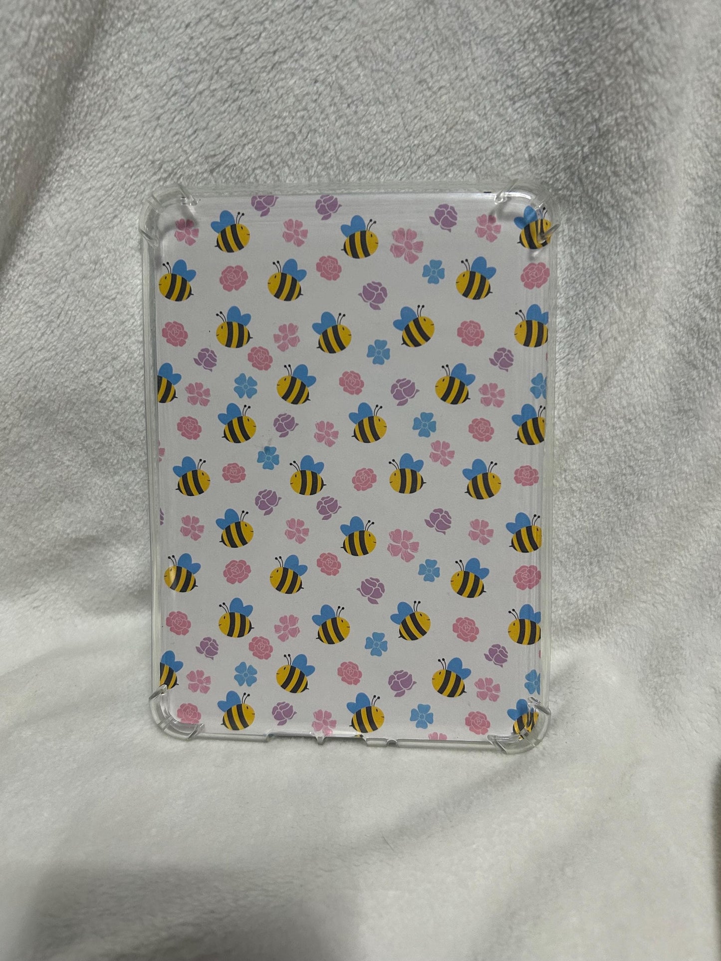 Bees in the flowers bookish kindle e reader insert for clear case, kindle accessory, kindle, paperwhite, oasis, scribe 10th 11th 12th gen