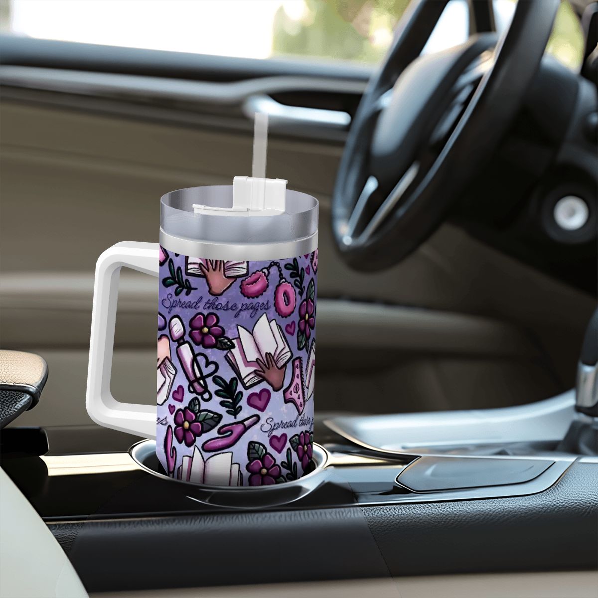 Spread those pages bookish smutty travel mug 40oz