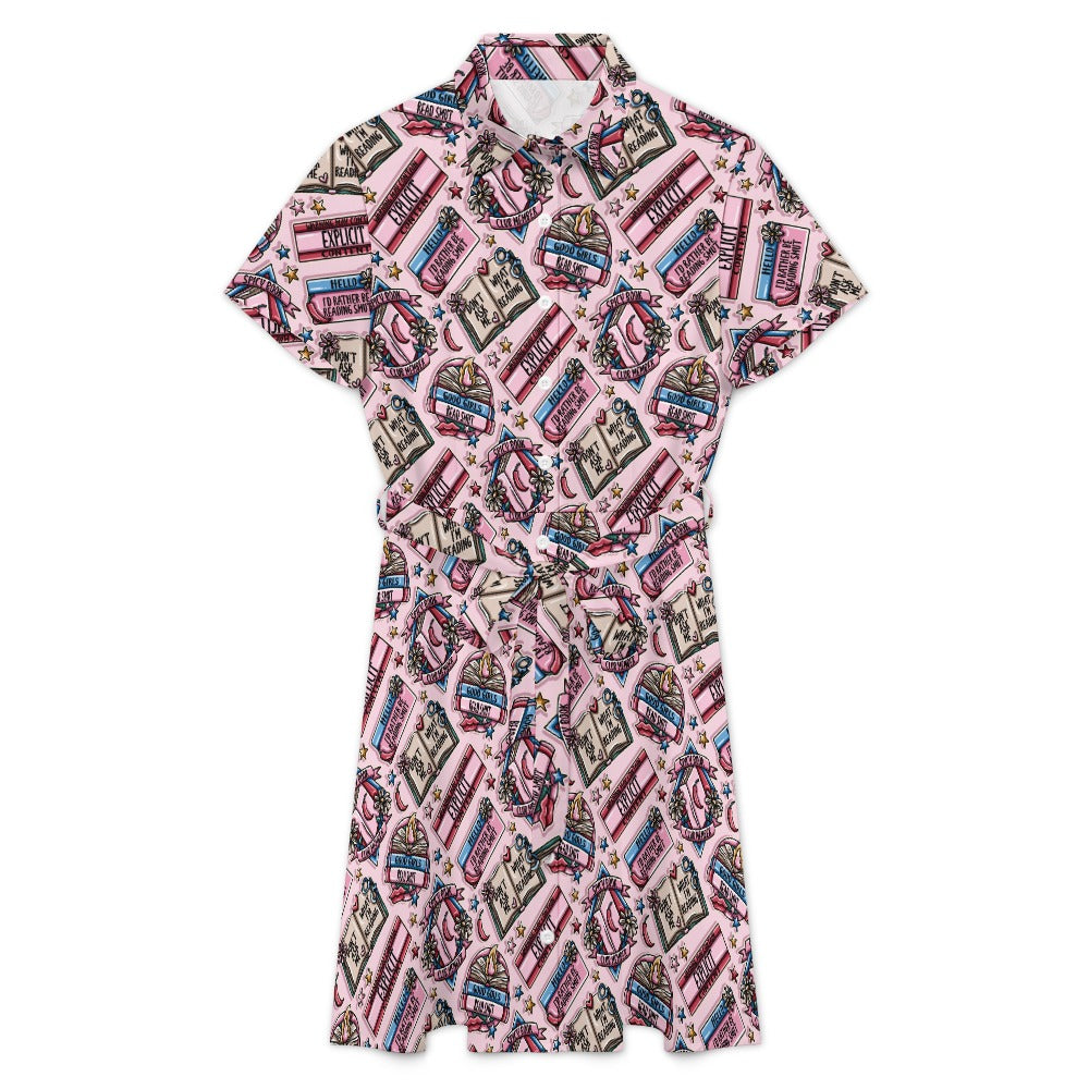 Spicy Bookish Tattoo Bookish shirt dress