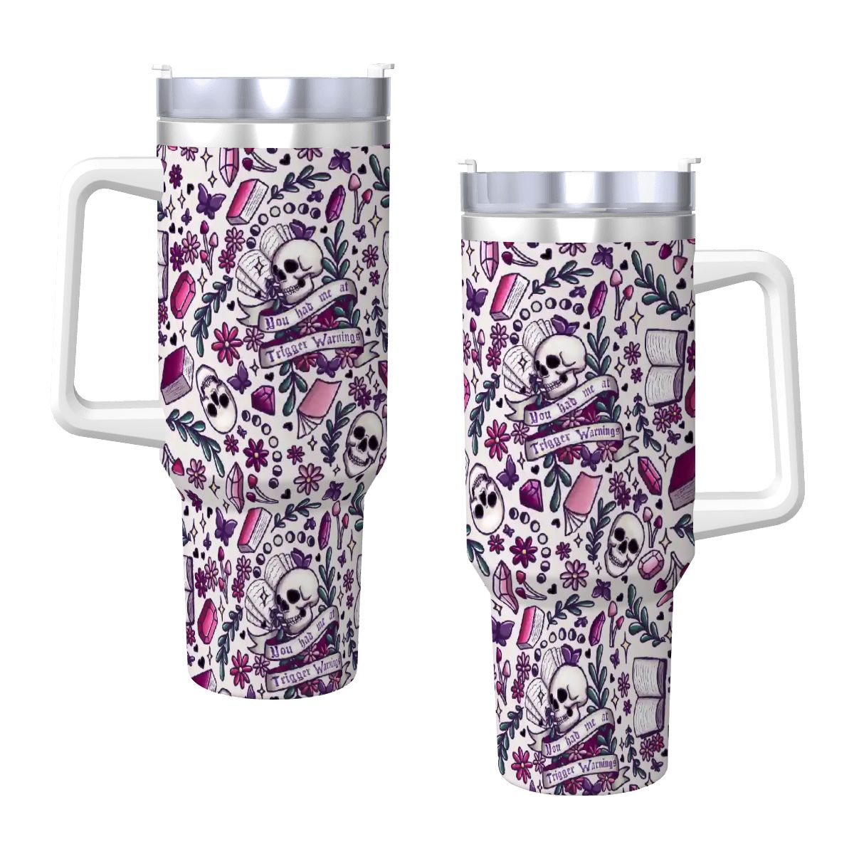 You had me at trigger warnings dark romance bookish 40oz travel mug