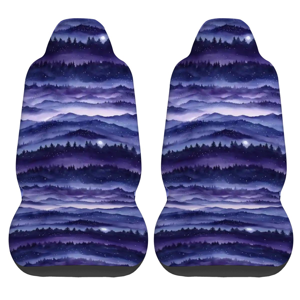 Navy horizon Car Front Seat Covers