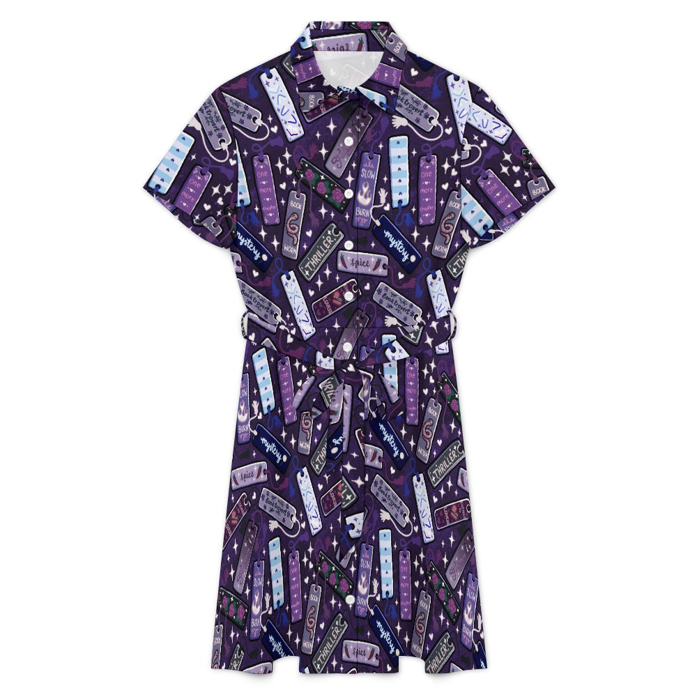 Tropes and Genres Bookmarks bookish Shirt Dress