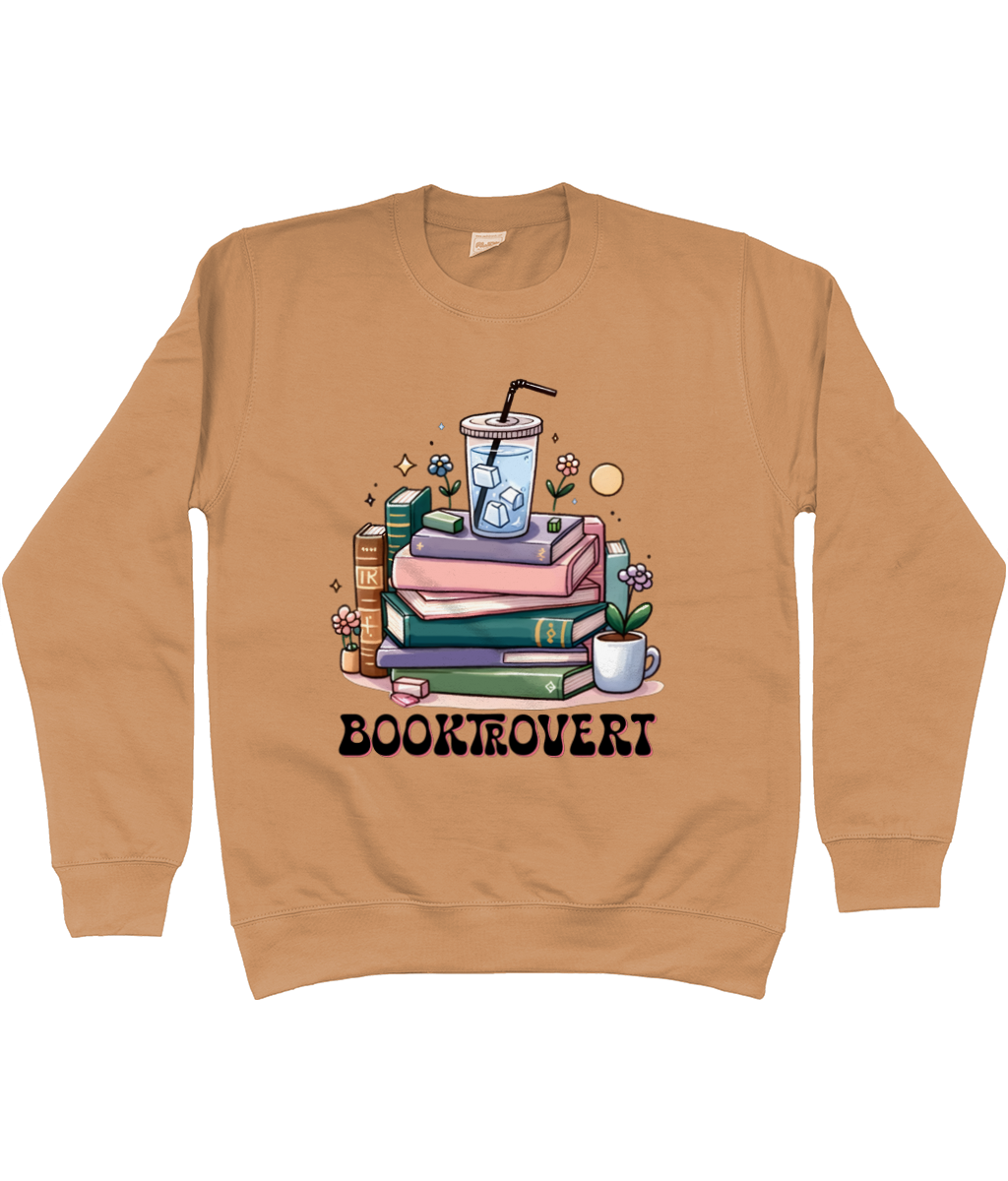 Booktrovert bookish jumper sweatshirt bookbestiesuk