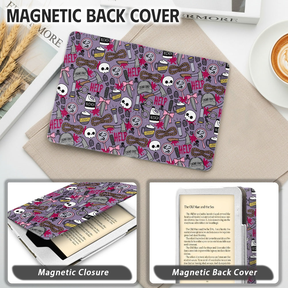 Thriller reader clues PU cover for Kindle paperwhite 11th and 12th gen and coloursoft