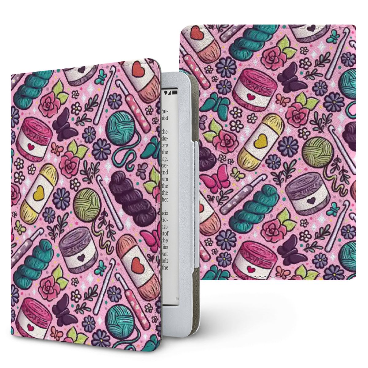 Crochet lover bookish kindle case for paperwhite 11th 12th gen and coloursoft