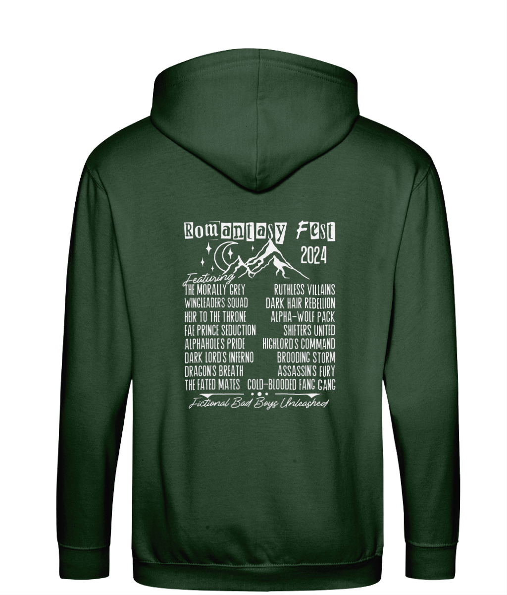 Romantasy fest bookish zip up hoodie