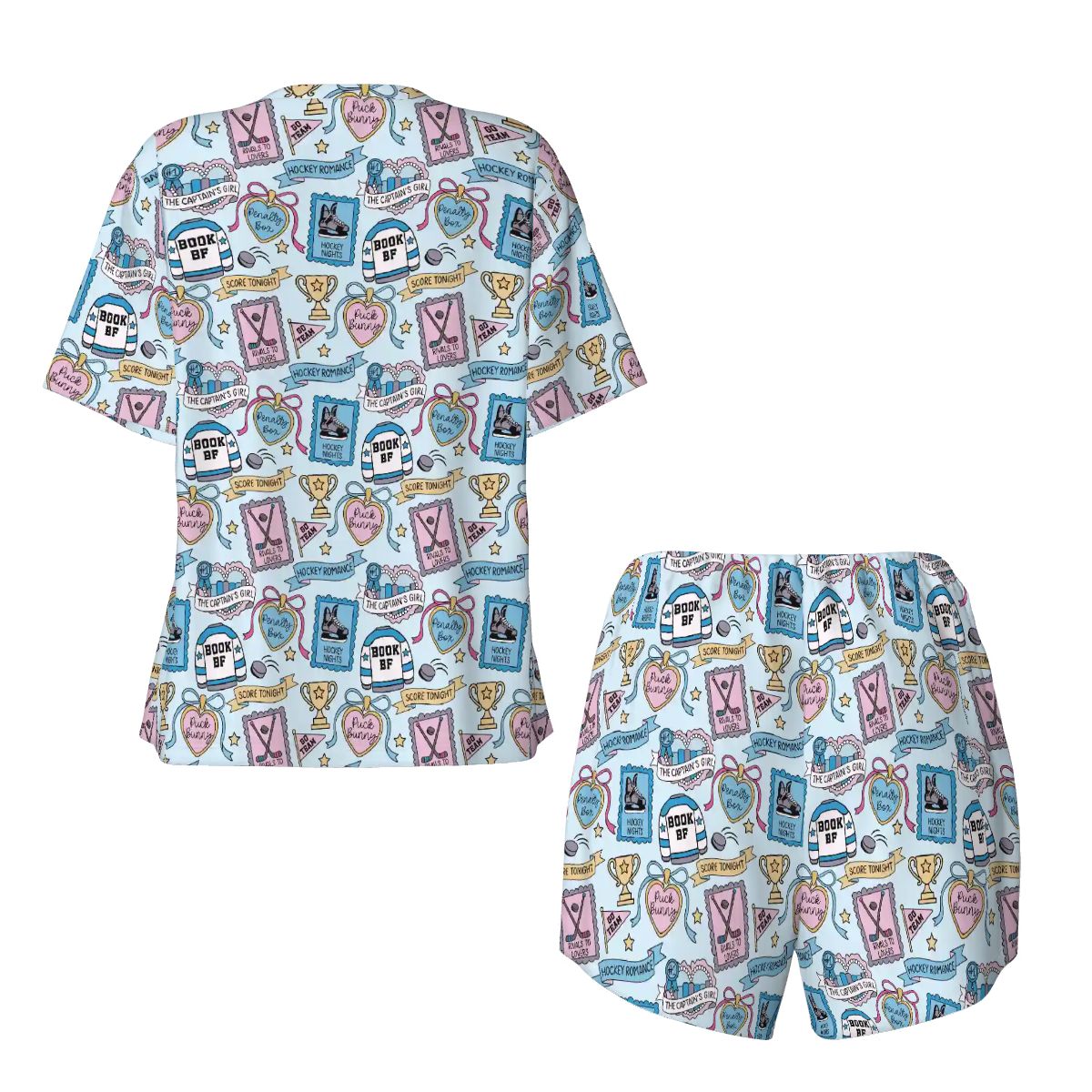 Hockey romance stamps bookish pjs pajamas pyjamas