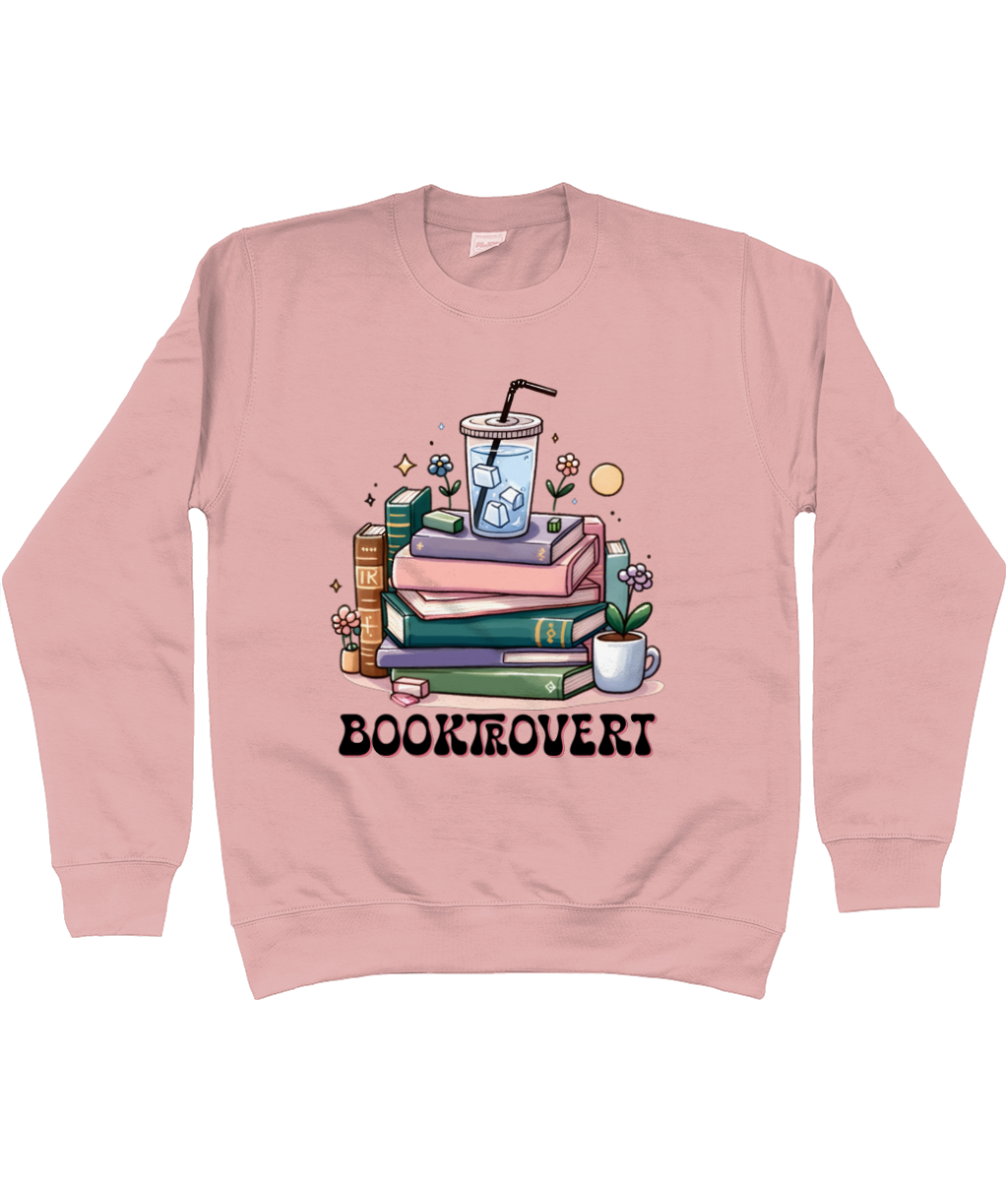 Booktrovert bookish jumper sweatshirt bookbestiesuk