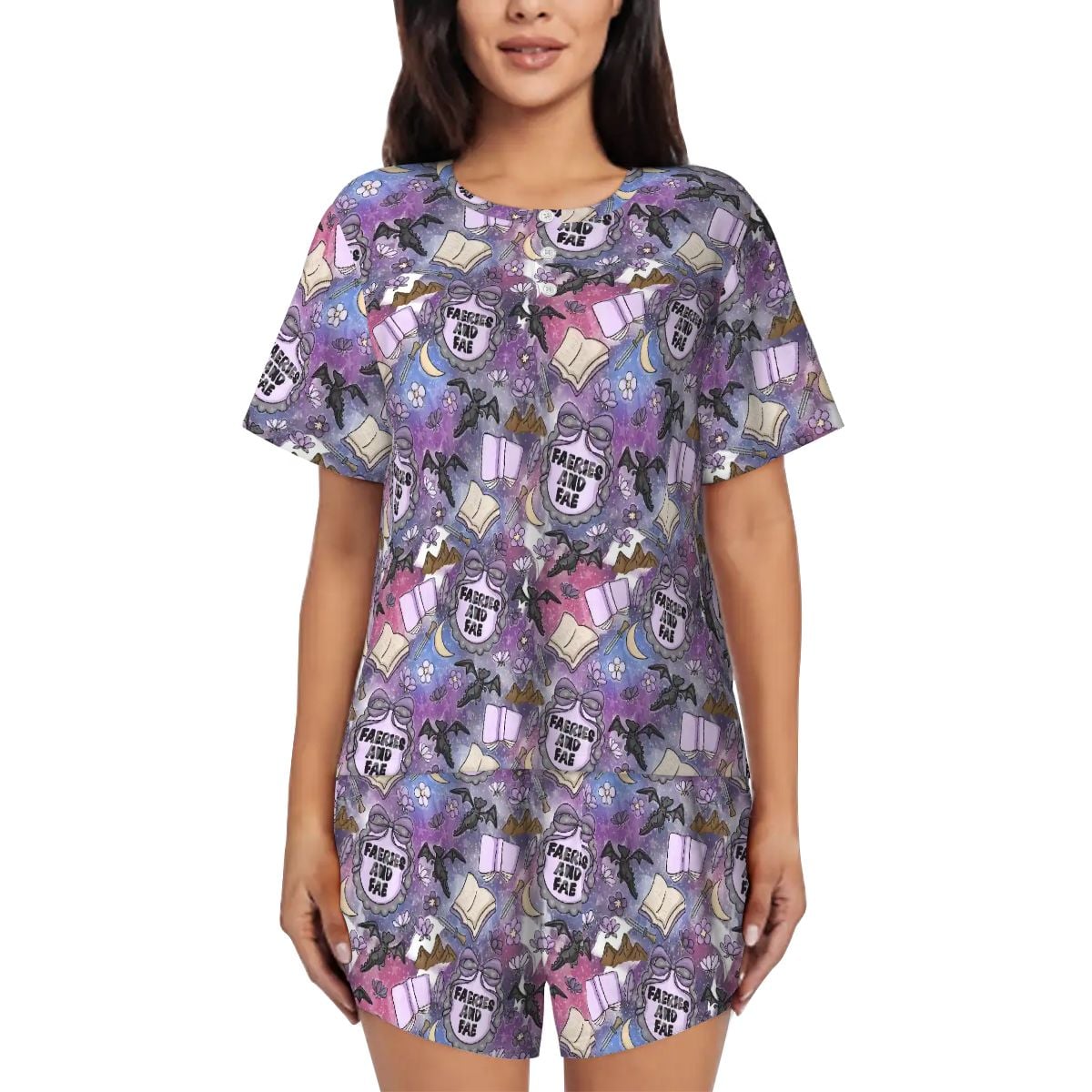 Faeries and Fae romantasy fantasy bookish pajamas pjs pyjamas