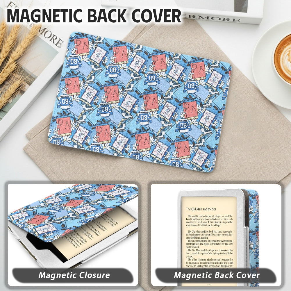 Hockey romance PU cover for Kindle 11th 12th gen and coloursoft