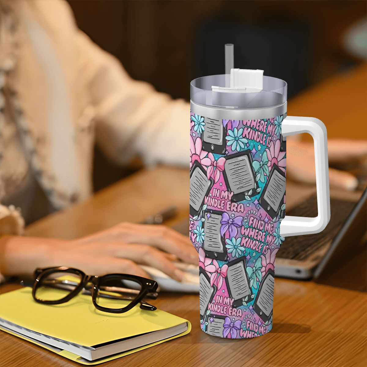 In my kindle era bookish 40oz travel mug