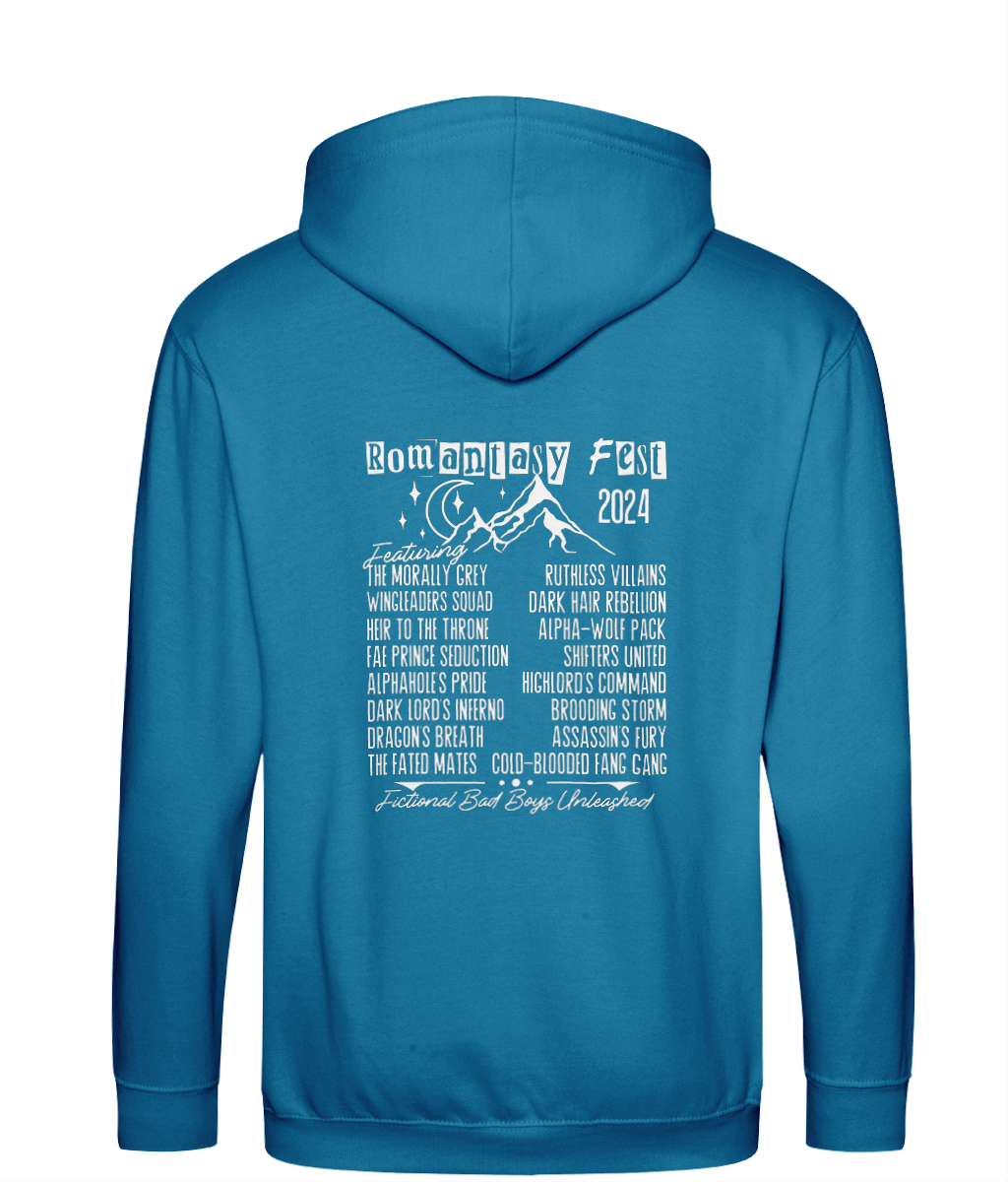 Romantasy fest bookish zip up hoodie