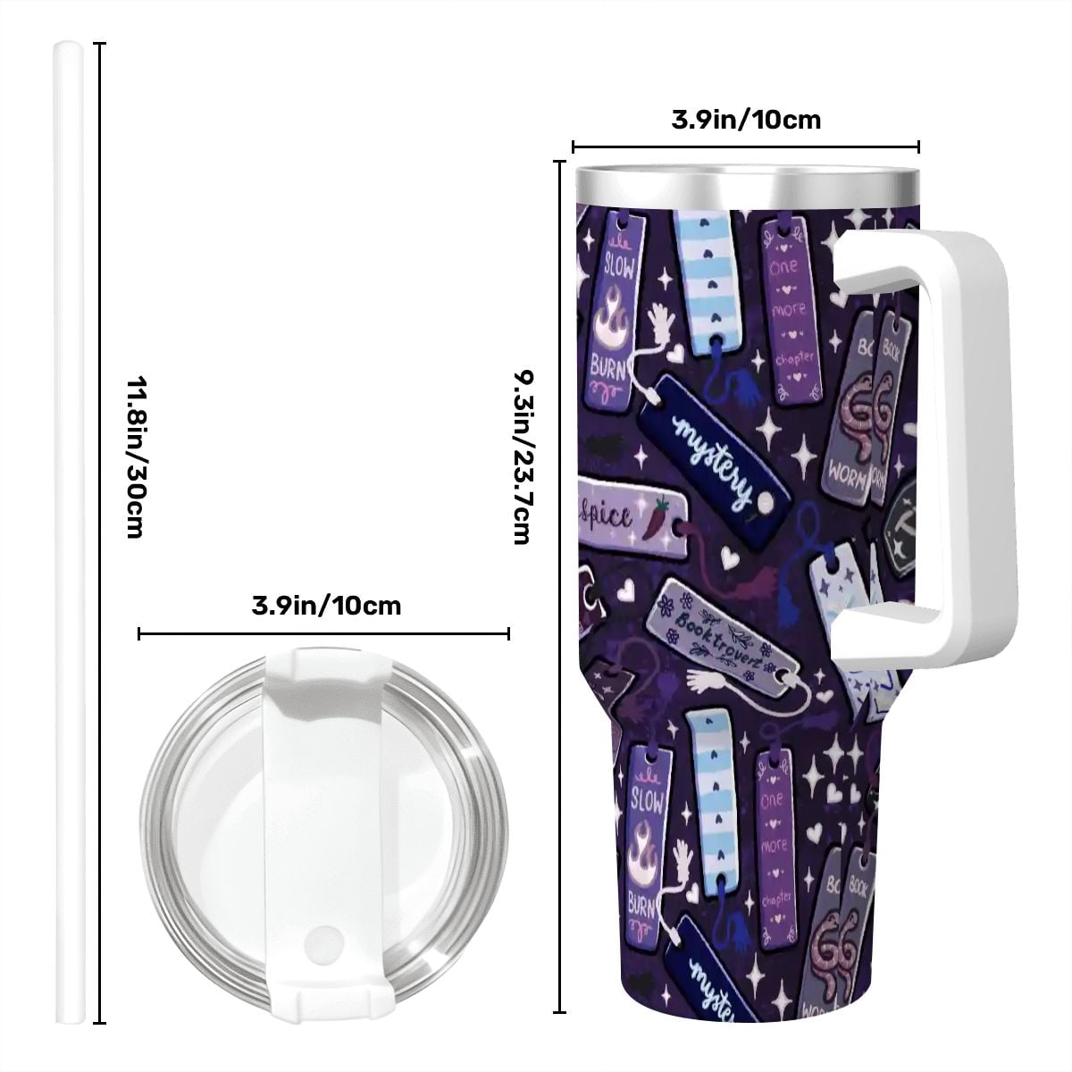 Genres and tropes bookmarks bookish travel mug 40oz