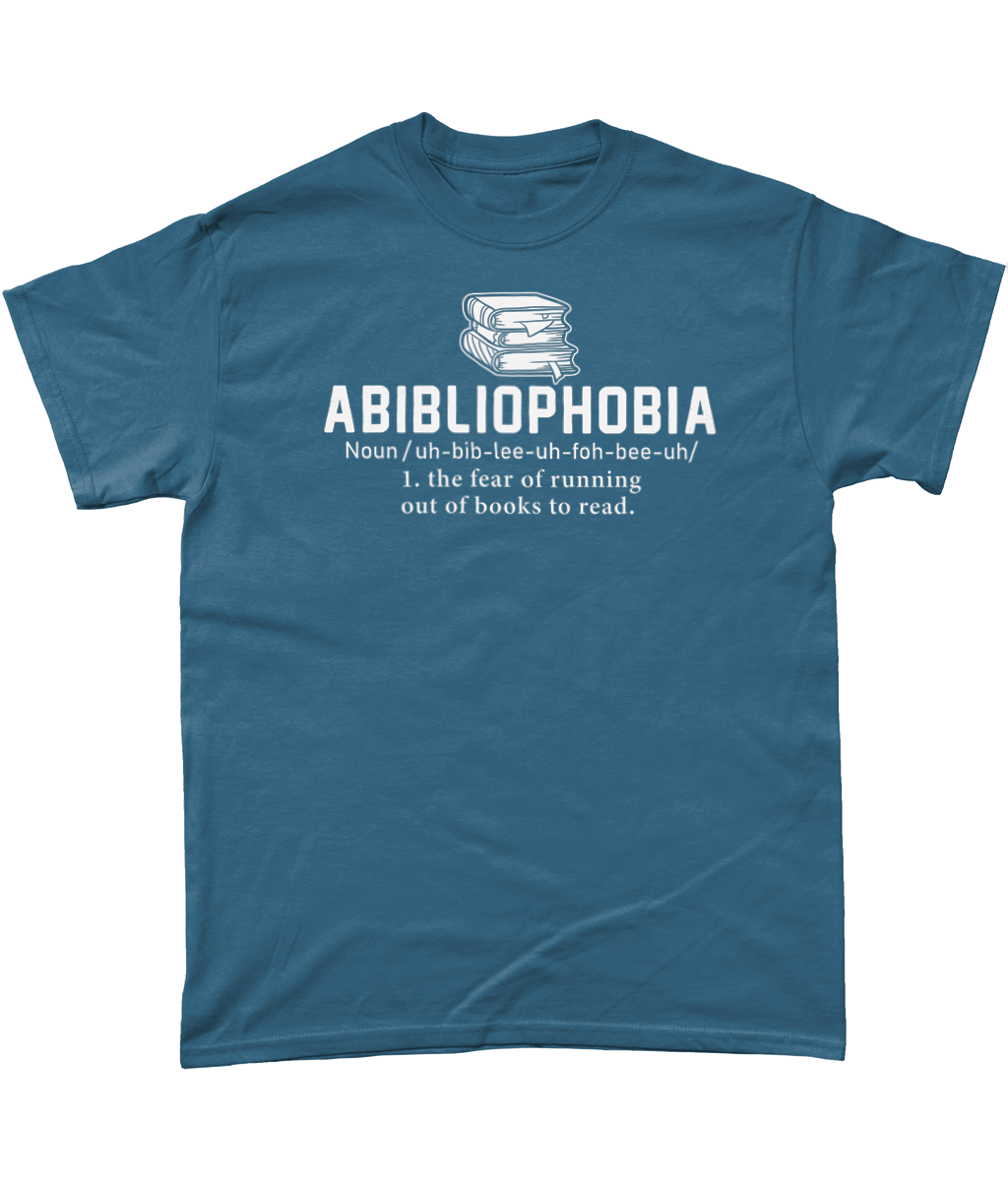 Abibliophobia definition bookish t-shirt