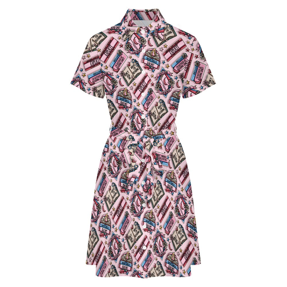 Spicy Bookish Tattoo Bookish shirt dress