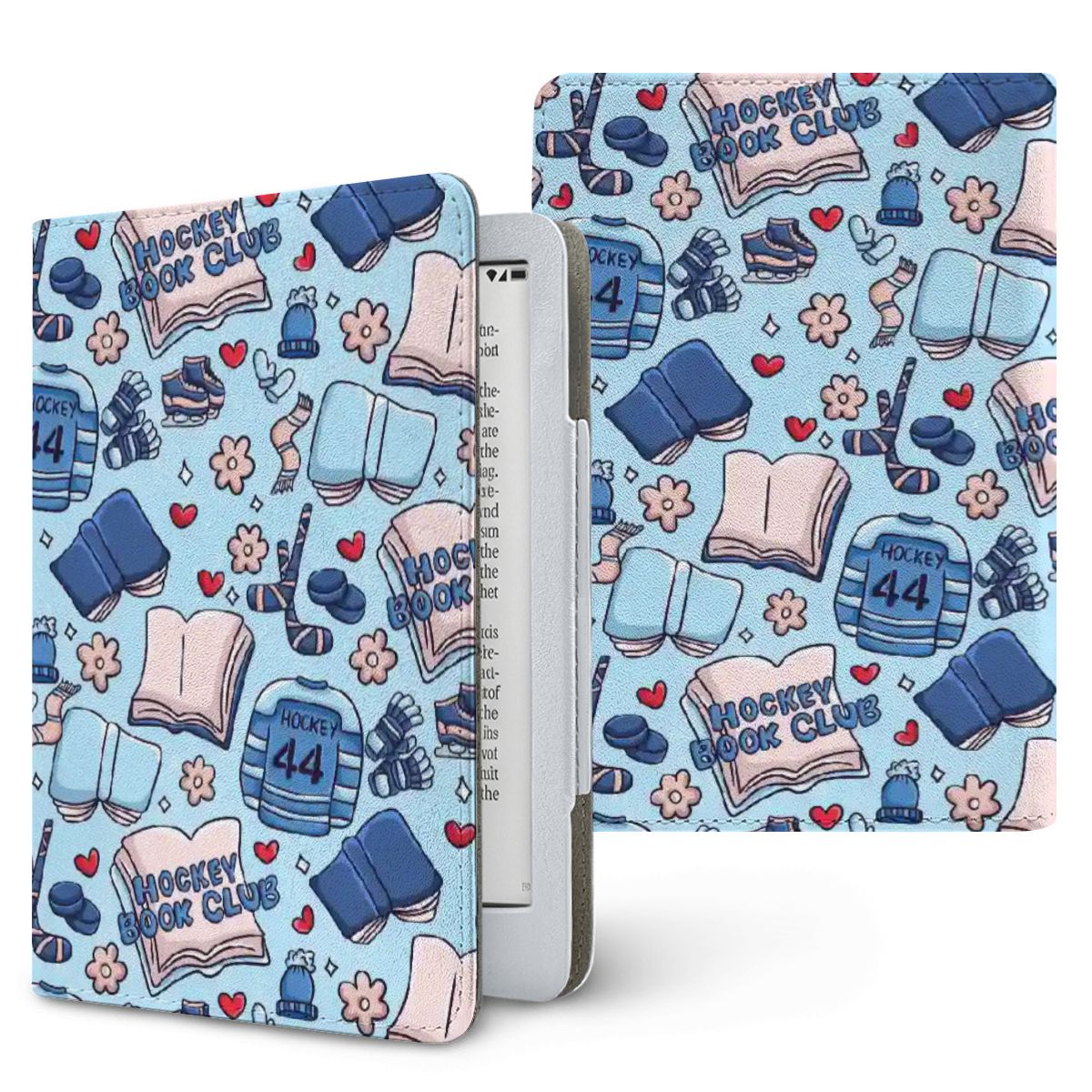 Cartoon hockey romance kindle case for paperwhte 11, 12 and coloursoft