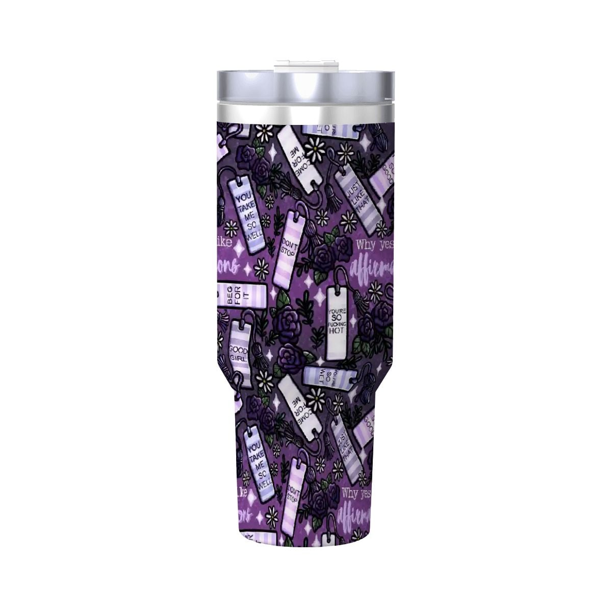 Yes I like affirmations smutty bookish 40oz travel mug