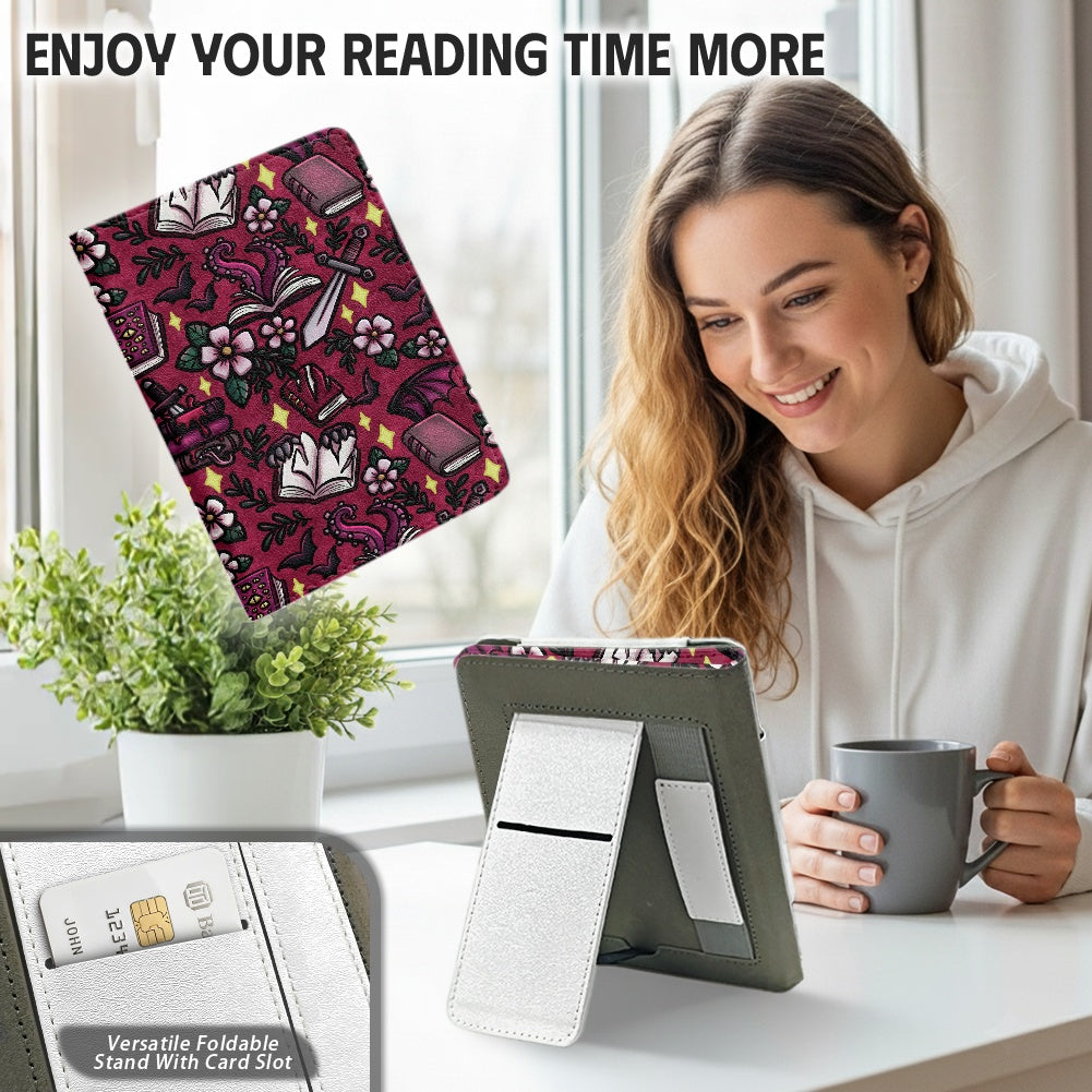 Monster romance omegaverse lover paperwhite 11th 12th gen vegan leather wallet style case