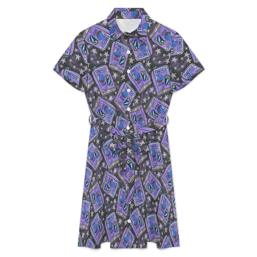 Fantasy romantasy book club bookish shirt dress