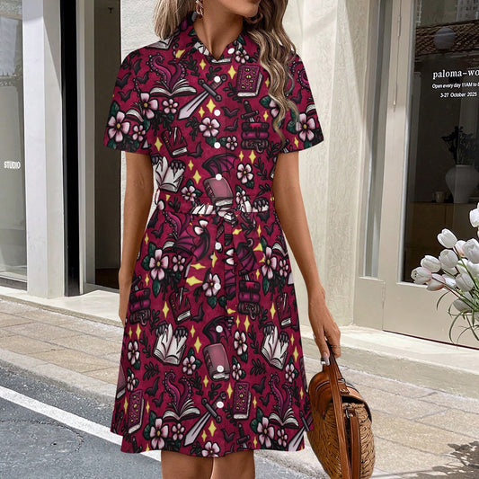 Monster romance omegaverse bookish shirt dress