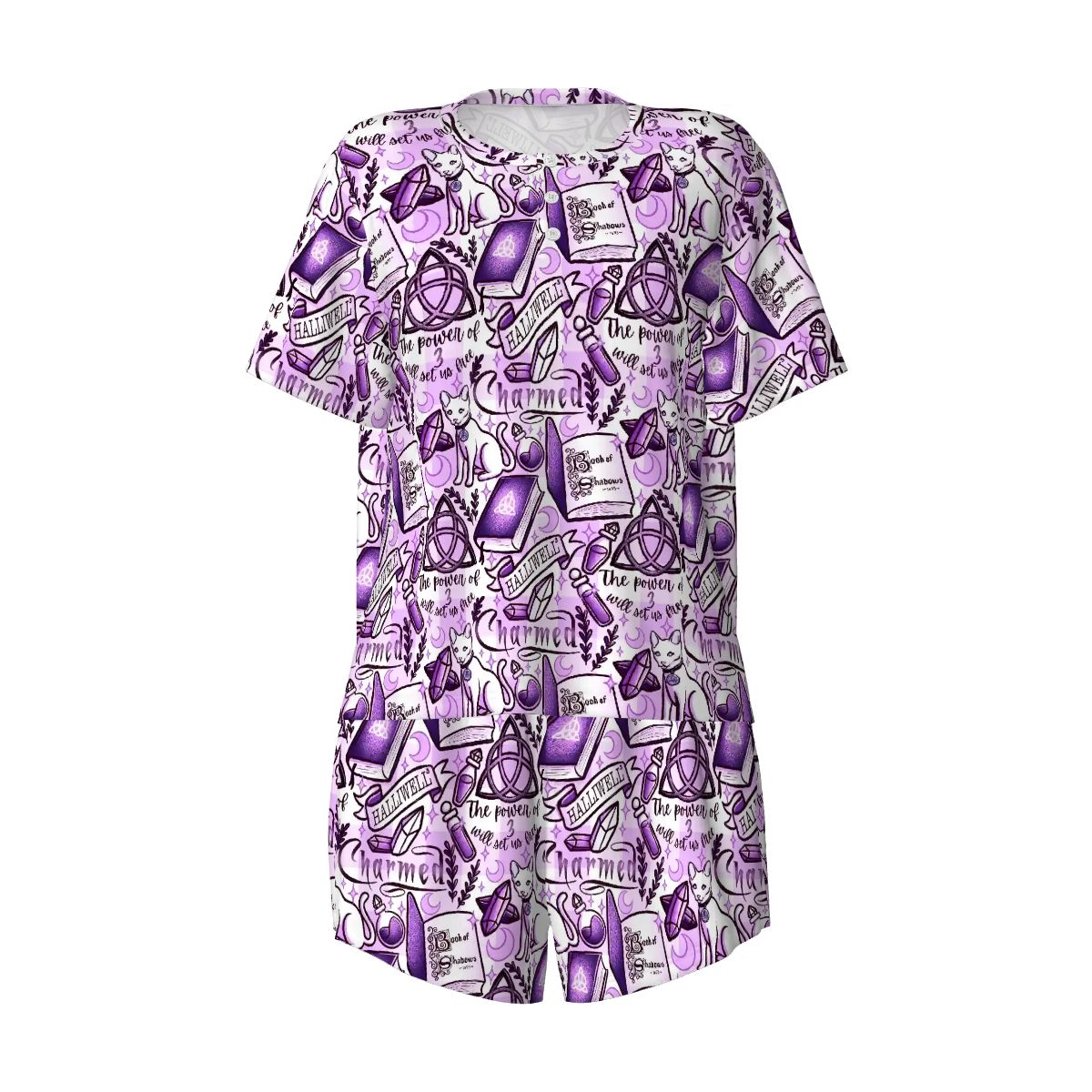 Halliwell sisters lilac pajamas pjs pyjamas