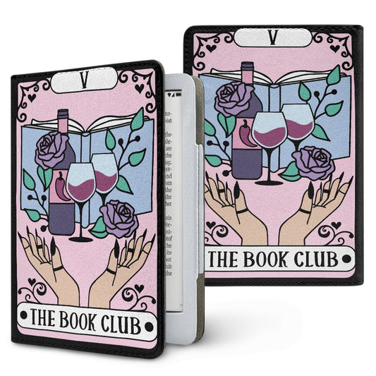 The book club bookish vegan leather PU cover for Kindle paperwhite 11th 12th gen