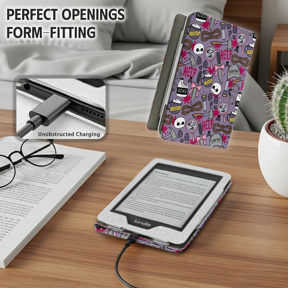 Thriller reader elements PU cover for Kindle paperwhite 11th and 12th gen and coloursoft