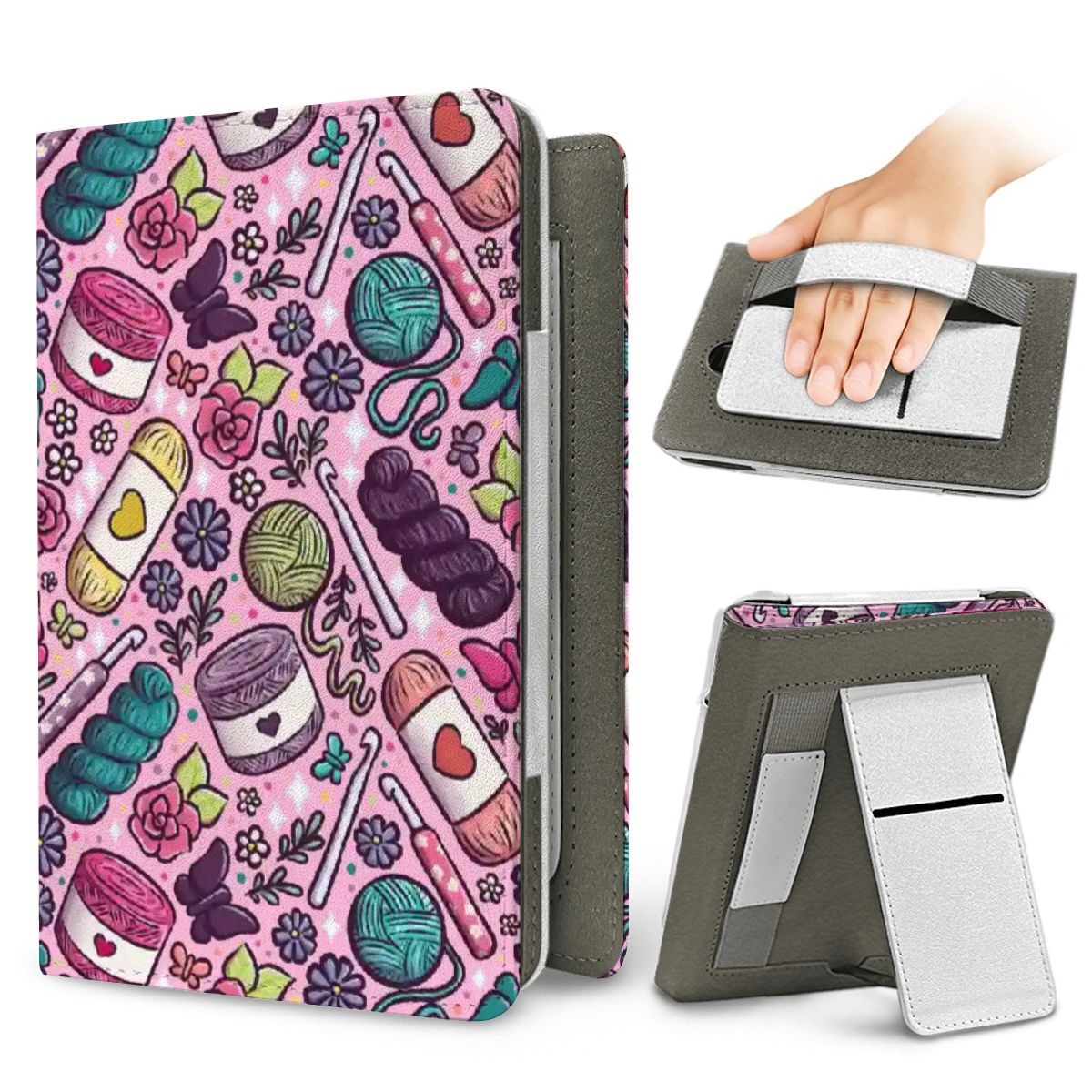 Crochet lover bookish kindle case for paperwhite 11th 12th gen and coloursoft