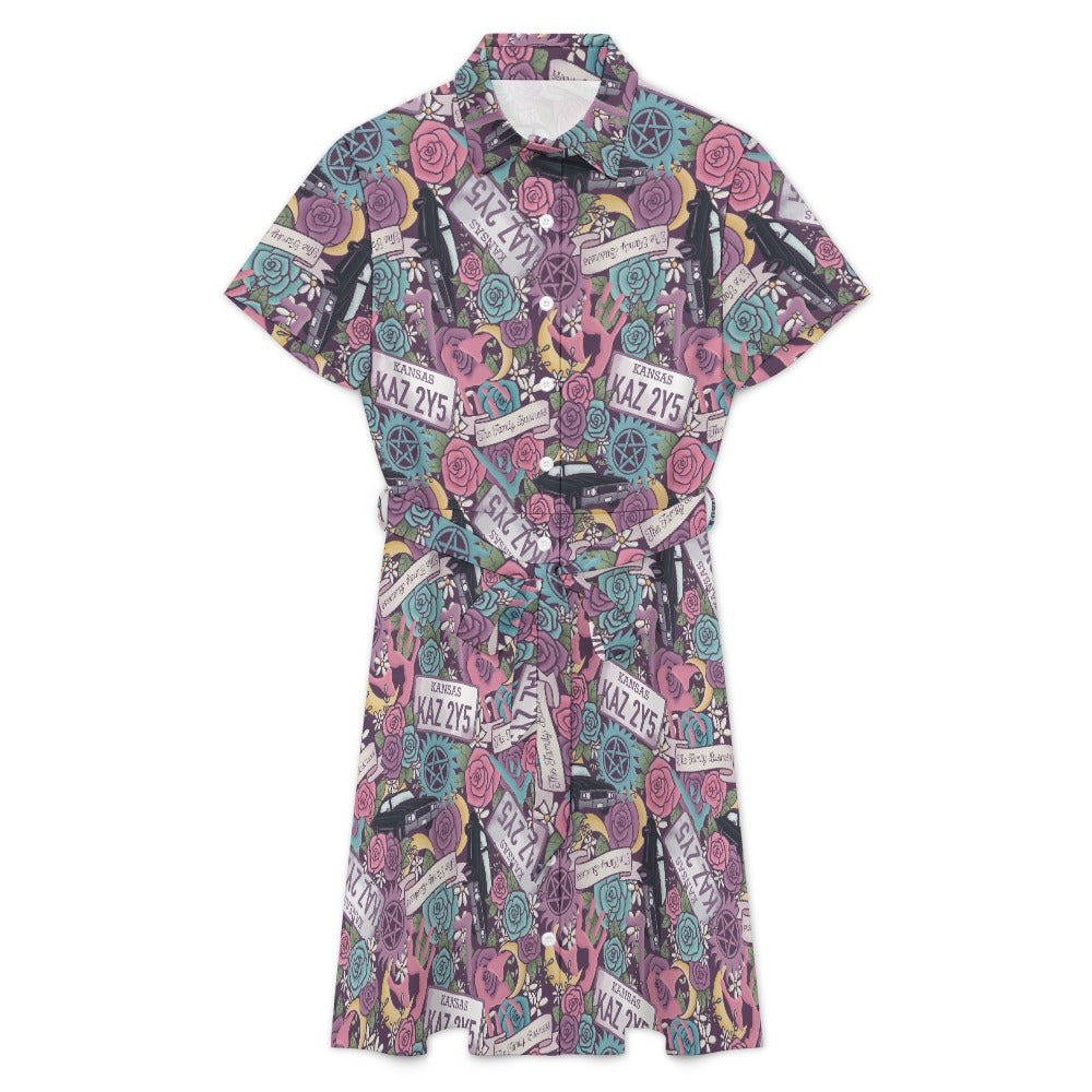 Kansas super natural bookish shirt dress