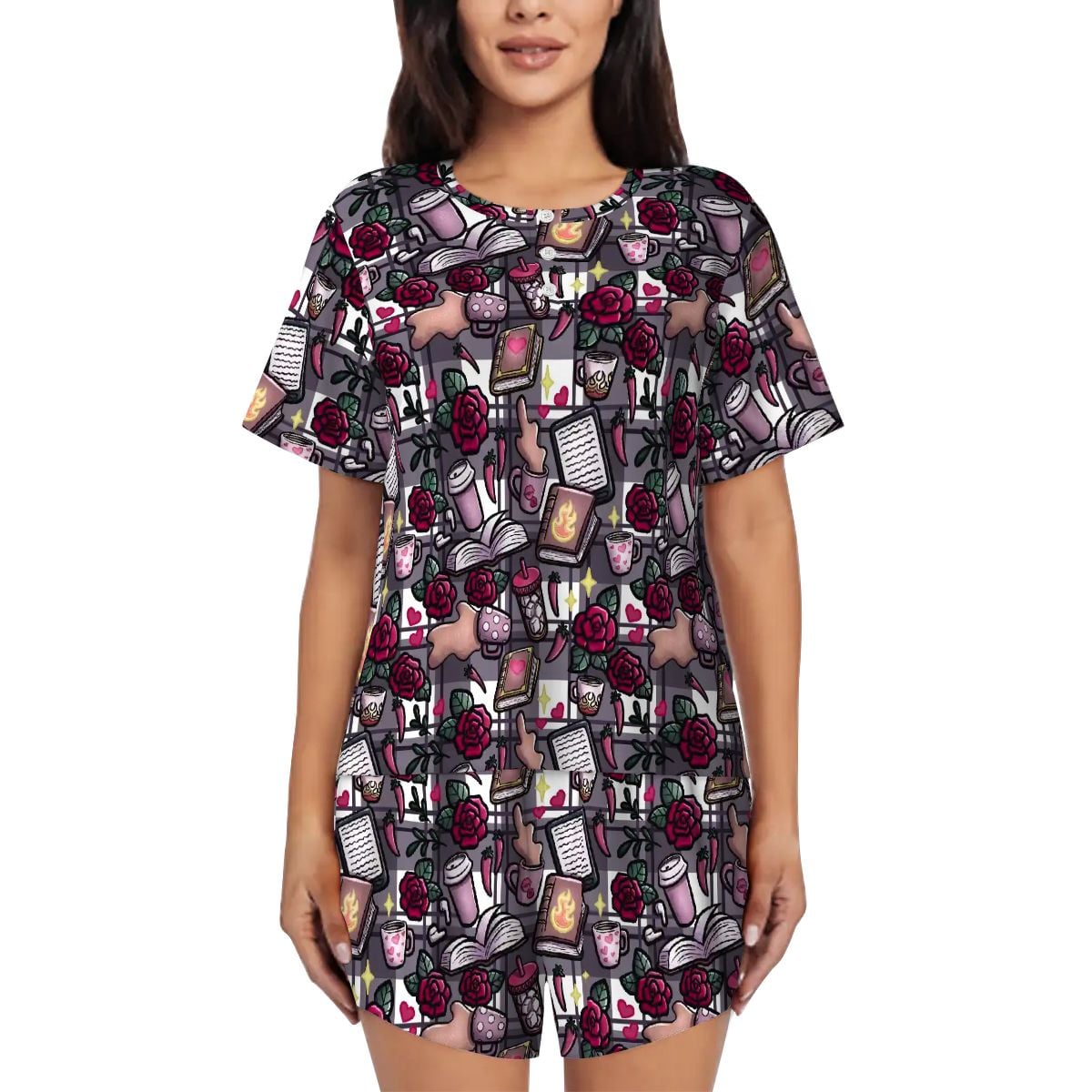 Coffee book and smut bookish pjs pajamas pyjamas