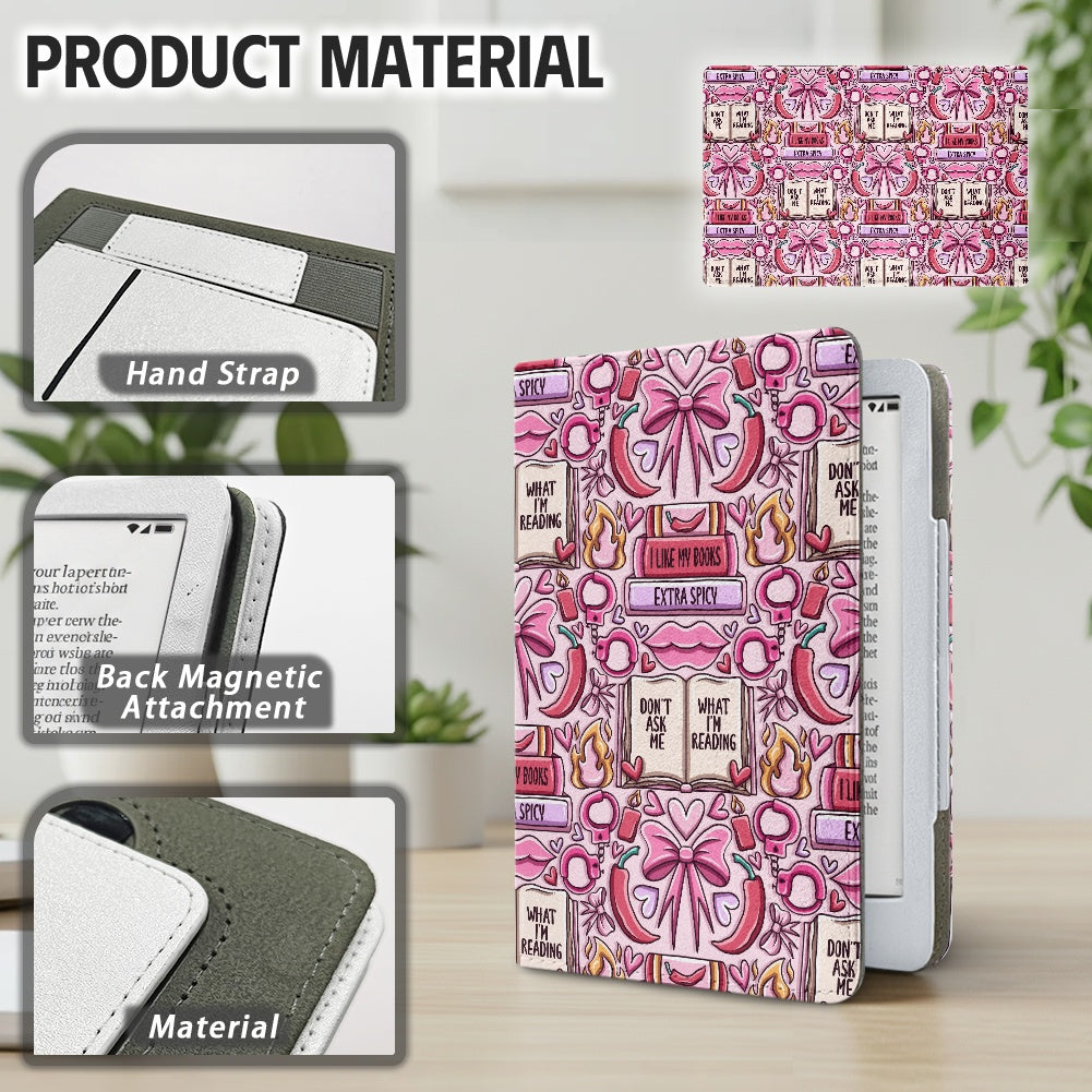 Don't ask what I'm reading smutty book club PU cover for Kindle paperwhite 11th 12th generation