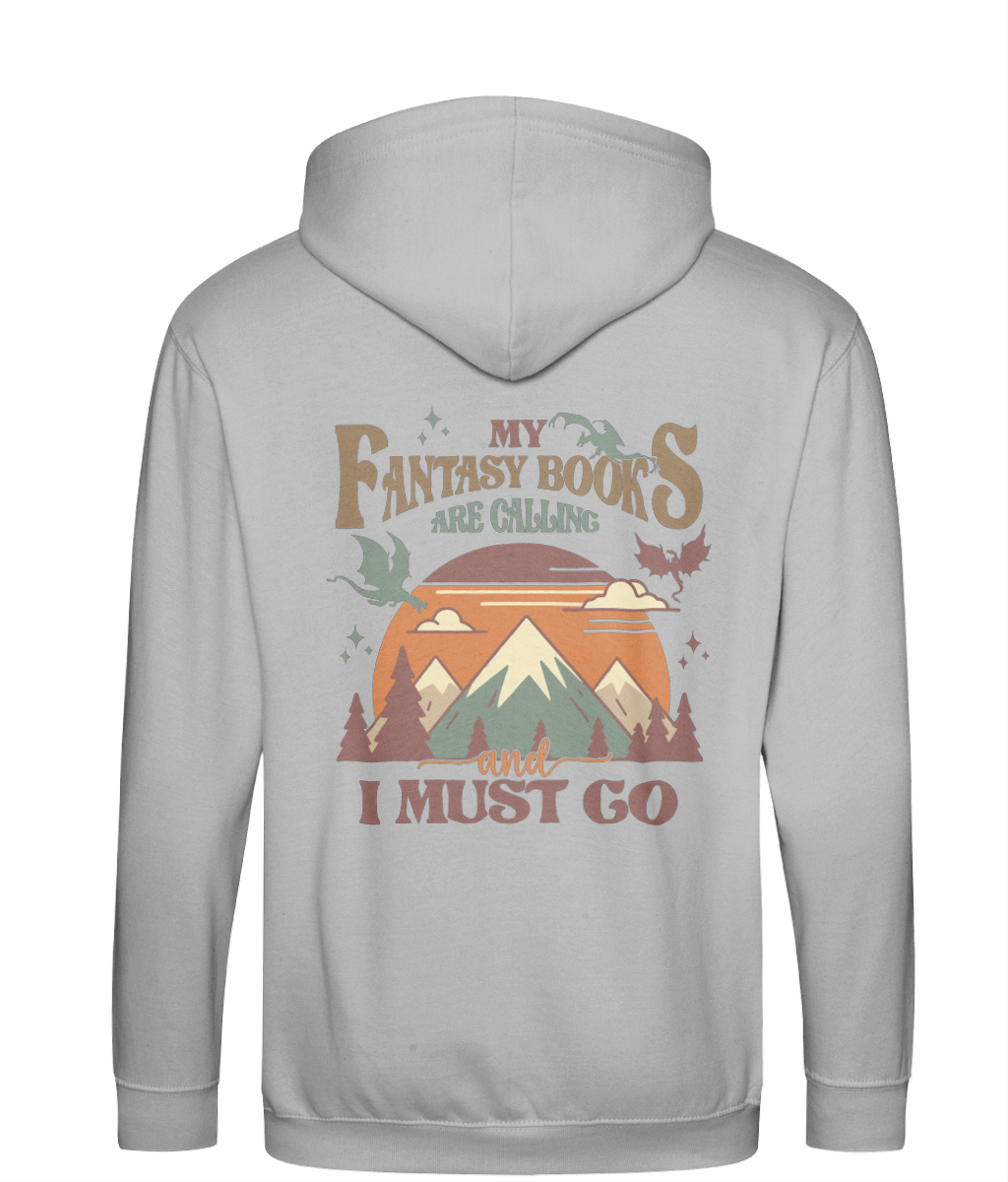 My fantasy books are calling bookish zip up hoodie bookish clothing