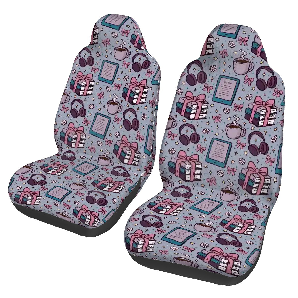 Reading time bookish Car Front Seat Covers